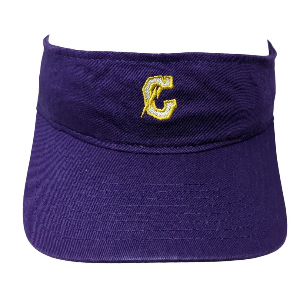 Outdoor Cap Strapback Visor Hat Solid Purple One … - image 1